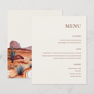 Boho Watercolor Desert Mariage