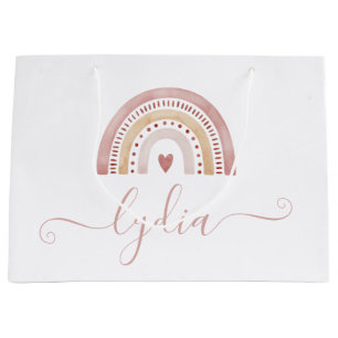 Boho Watercolor Rainbow Cadeau sac