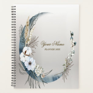 Boho White Orchidée Fleurs Blue Moon Elegant Party
