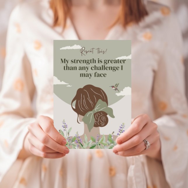Boho Women Empowing Positive Affirmation Cartes (Girl power affirmation cards)