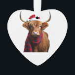 Boho Xmas Christmas Highland Cow T-Shirt (1)<br><div class="desc">Boho Xmas Christmas Highland Cow T-Shirt (1)</div>