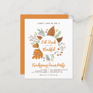 Boire à manger être Merci Friendsgiving Diner Fête