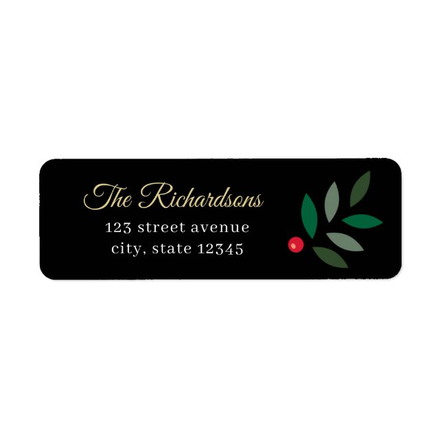 Boire à manger Soyez Joyeux Étiquette de adresse d (Devant)