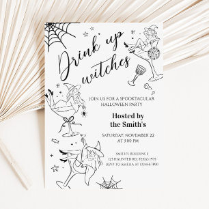 Boire des sorcières Invitation de la fête d'Hallow