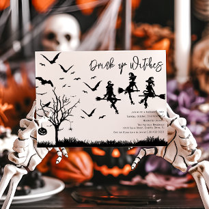 Boire des sorcières Invitation de la fête d'Hallow