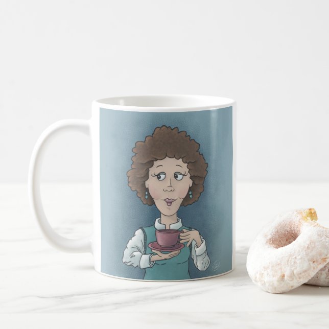 Boire du café de thé Mug (Avec donut)