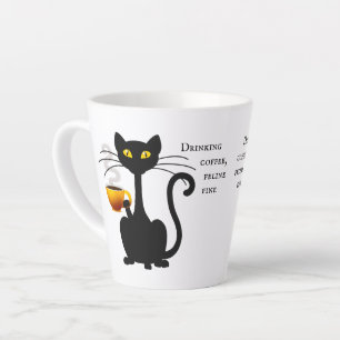 Boire du café Feline Fine - 12 oz. Latte Mug
