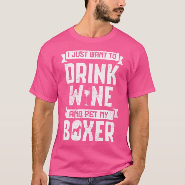 Boire Du Vin Et Pet Mon Tshirt Boxer (Devant)