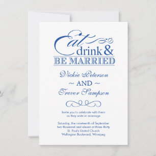 Boire et se marier Invitations au mariage