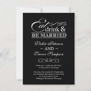 Boire et se marier Invitations au mariage