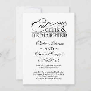 Boire et se marier Invitations au mariage