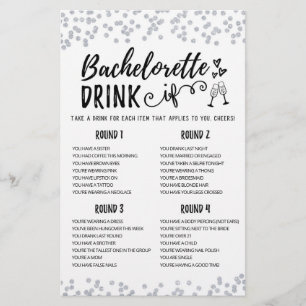 BOIRE modifiable SI Bachelorette, partie de la fêt