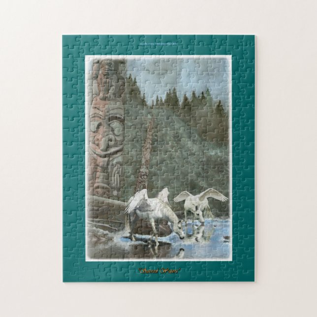 Boire Pegasi & Totem Poles Imaginaire Art Puzzle (Vertical)