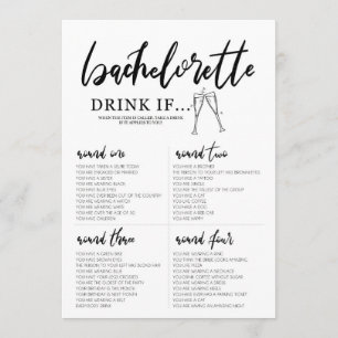 Boire si Bachelorette Carte de jeu