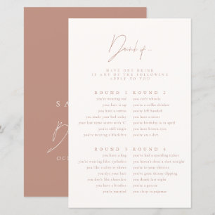 Boire si minimaliste Blush Fête des mariées rose j