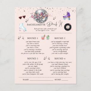 Boire si Roller Sking Bachelorette Party Jeu