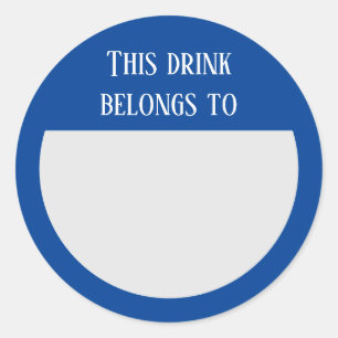 Boire Sticker Marker Nom Parti Étiquette