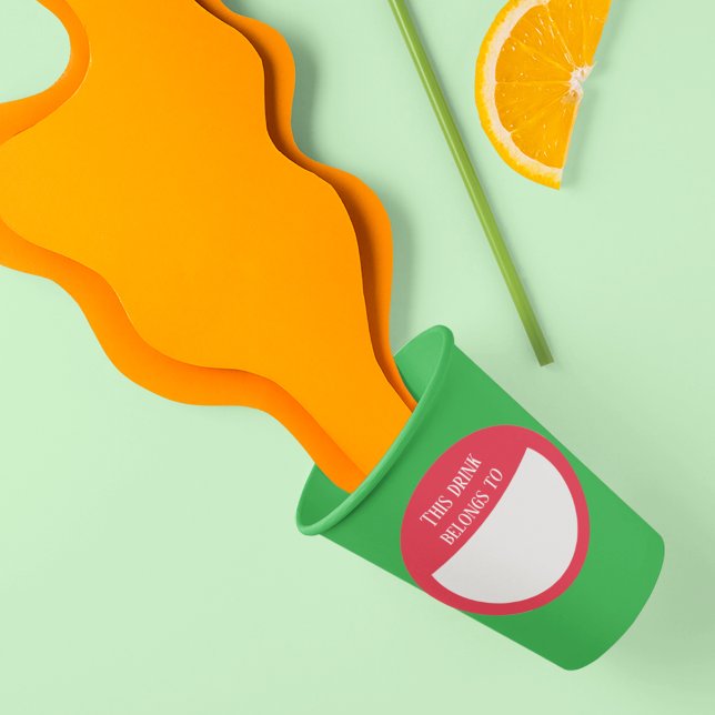 Boire Sticker Marker Nom Parti Étiquette (Créateur téléchargé)