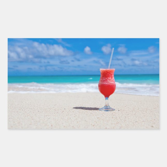 Boire sur la plage autocollants (Devant)