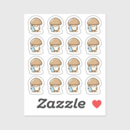 Boire un champignon d'eau Custom-Cut Vinyl Sticker