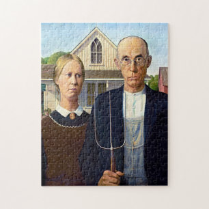 Bois américain gothique Puzzle – Icône d'art calme