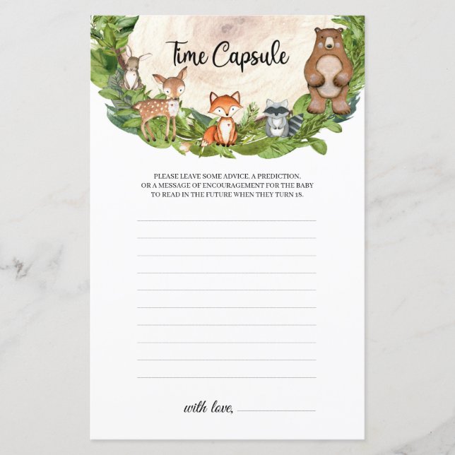 Bois animaux bois tranche bois Temps Capsule (Devant)