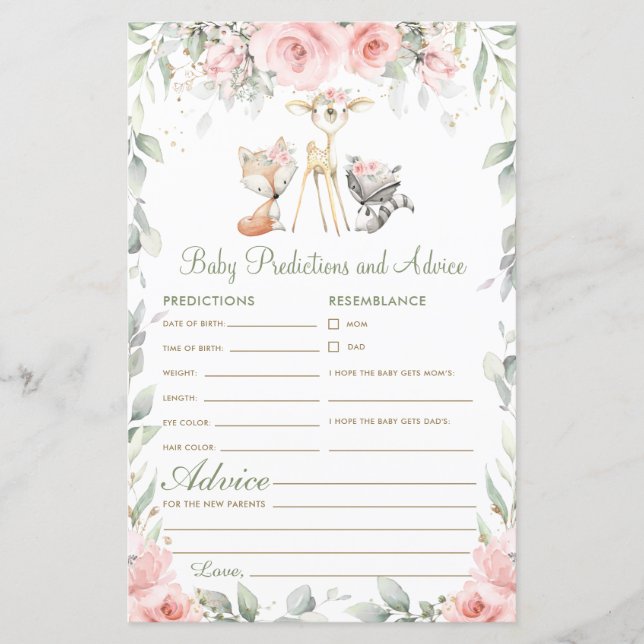 Bois Animaux Floraux prédictions et conseils pour  (Devant)