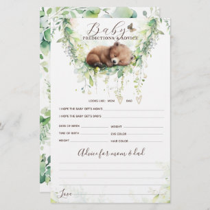 Bois Animaux Forêt Verdure Baby shower Jeu