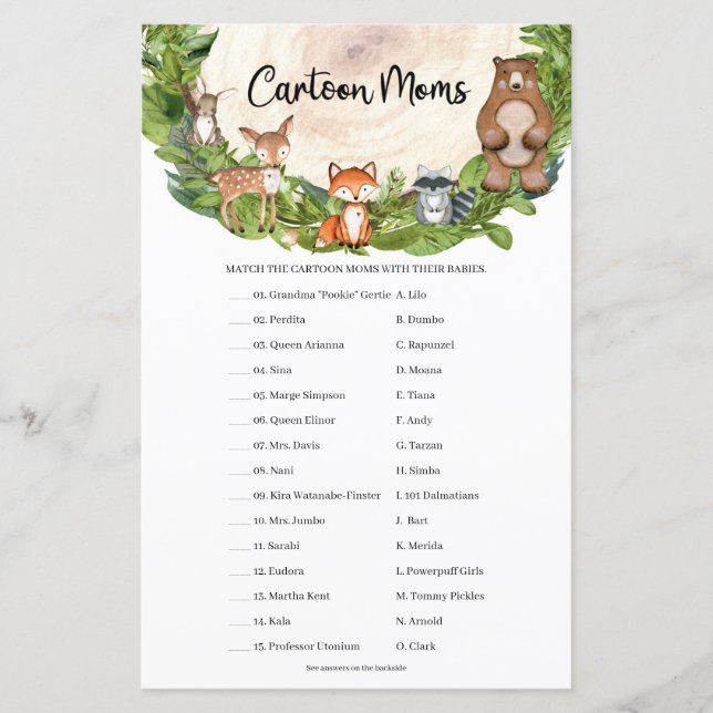 Bois animaux tranche en bois Carton (Devant)