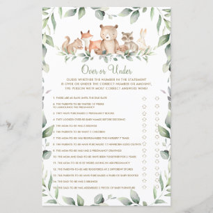 Bois Animaux Végétation Douche au-dessus ou en des