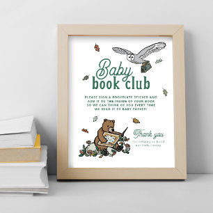 Bois Baby Book Club Douche Activité Tableau Signal