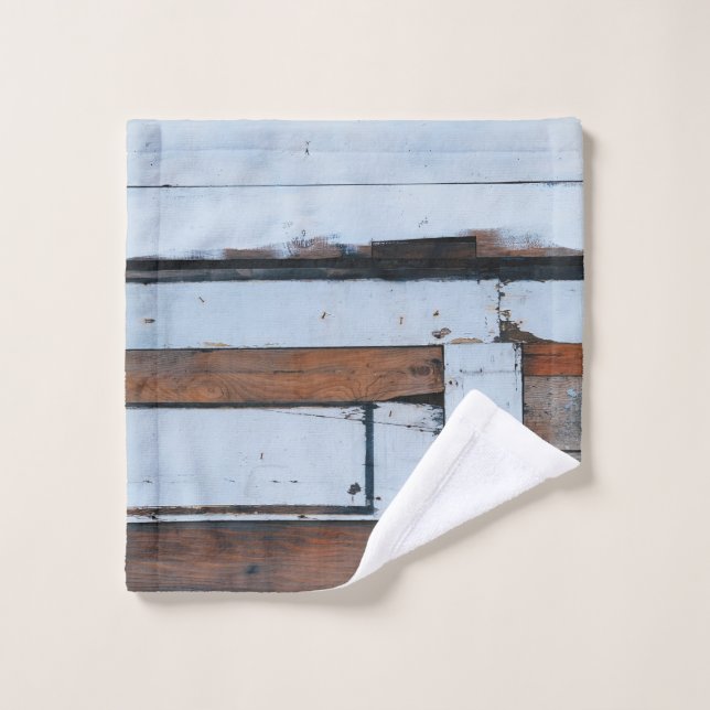 Bois blanc et marron (Gant de toilette)