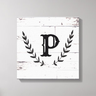 Bois Blanc Rustique Art Mural Laurier dans le Styl
