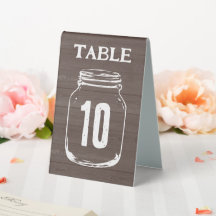 Bois brun rustique mariage numéro de table signes 