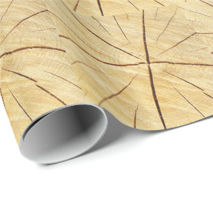 Bois clair avec papier cadeau à grains