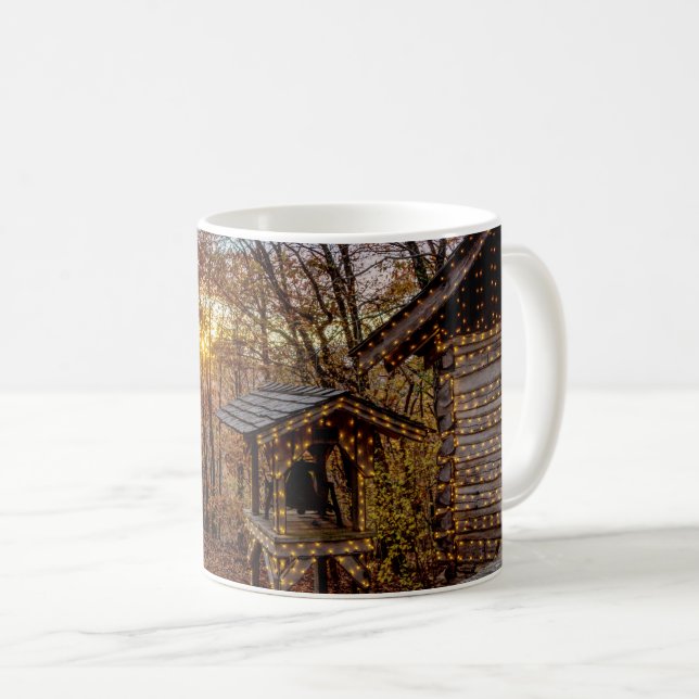Bois d'automne Sunset Café Mug (Devant droit)