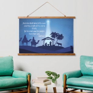 Bois de naissance de Jésus tapissé Tapisserie mura