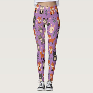 Bois de Whimsical Animaux Leggings Motifs