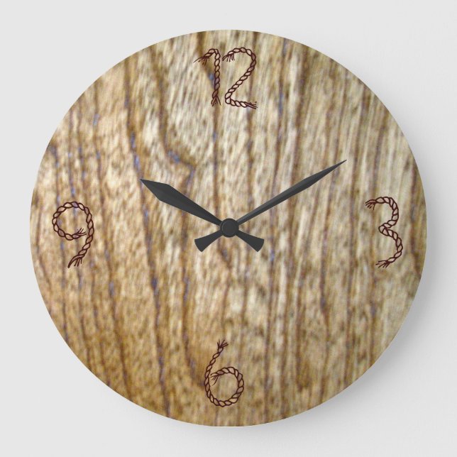 Bois et horloge murale de corde (Recto)