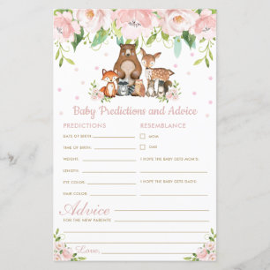 Bois Floral Baby Prédictions et conseils douche