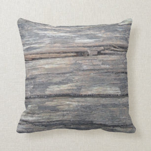bois gris brun : coussin gris brun presque massif