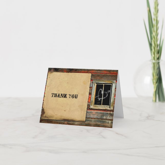 Bois rustique de grange avec le Merci de coeur de (Devant)