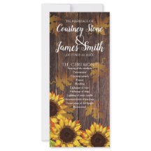 Bois rustique et tournesol | MARIAGE DE AUTOMNE