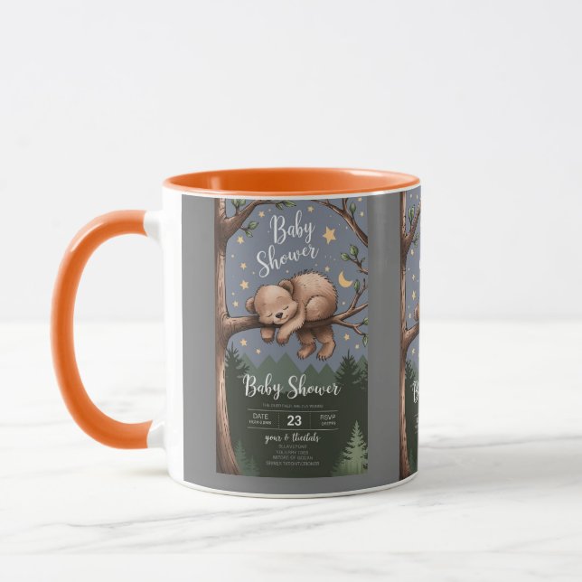 Bois Sleepy Bear Coffee Mug | Cosy Forest Anim (Gauche)