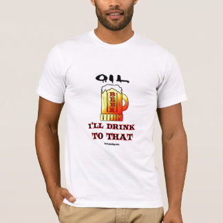 Boisson à l'huile, T-shirt de bière, humour de