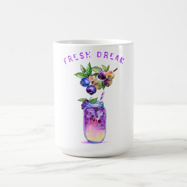 Boisson Blueberry fraîche Design Café Mug (Centre)