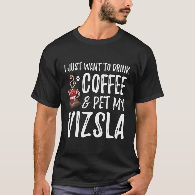 Boisson de café Vizsla Sweat - shirt à capuche Fun (Devant)