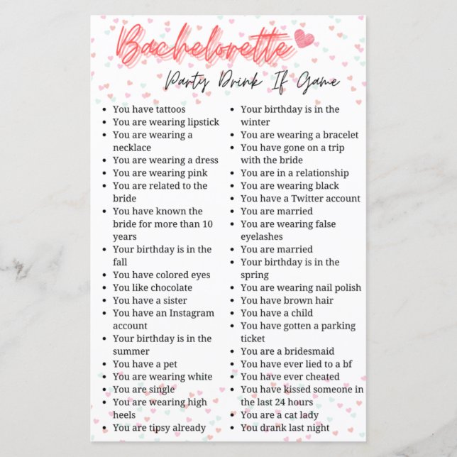 Boisson de Fête de Fiançailles si Jeu (Devant)