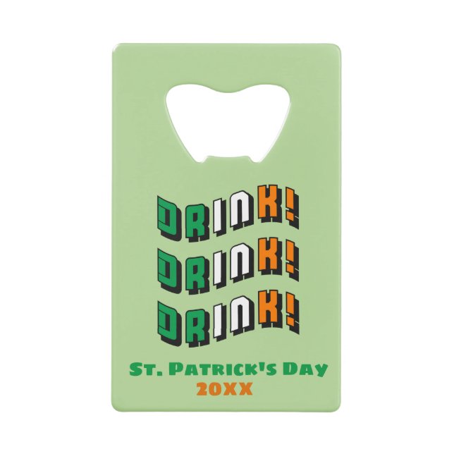 Boisson de la Saint-Patrick Drôle Mignon Irlandais (Devant)