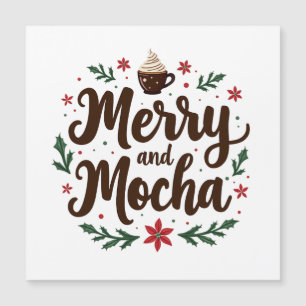 Boisson joyeuse et mocha Café de Noël Xmas